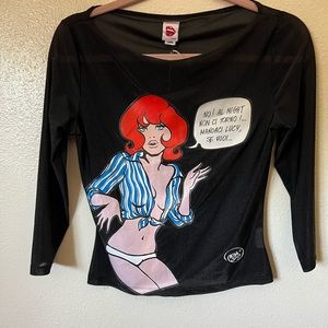 miss sixty graphic long sleeve
